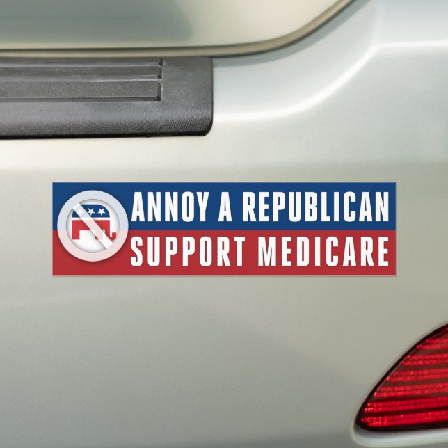 Pegatina Para Coche Medicare Healthcare Annoy A Republicano (en coche)