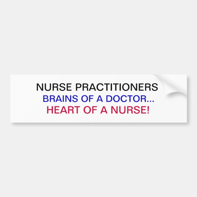 PEGATINA PARA COCHE MÉDICOS DE LA ENFERMERA (Frente)