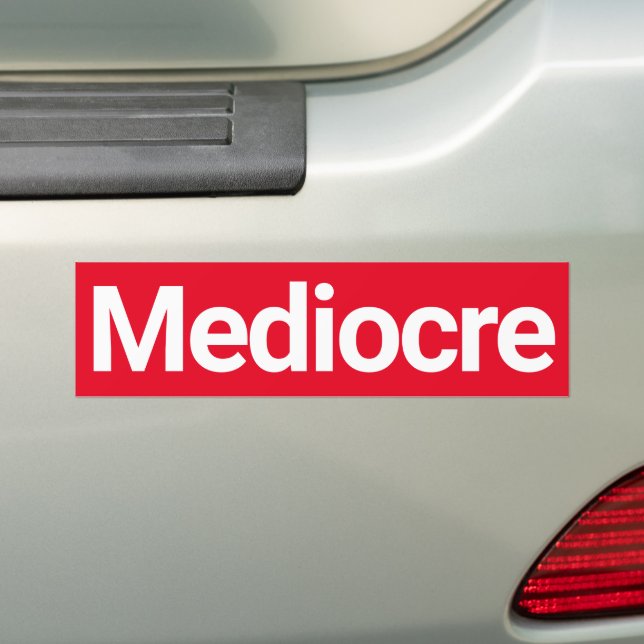 Pegatina Para Coche Mediocre (en coche)