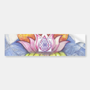 Pegatina Para Coche Meditación Lotus