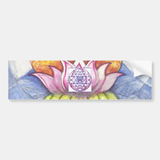 Pegatina Para Coche Meditación Lotus