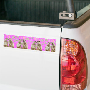 Pegatina Para Coche Meerkats I Do Wedding Day, Bumper Sticker