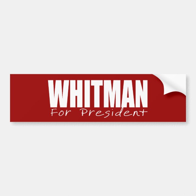 PEGATINA PARA COCHE MEG WHITMAN (Frente)