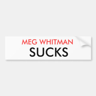 PEGATINA PARA COCHE MEG WHITMAN CHUPA