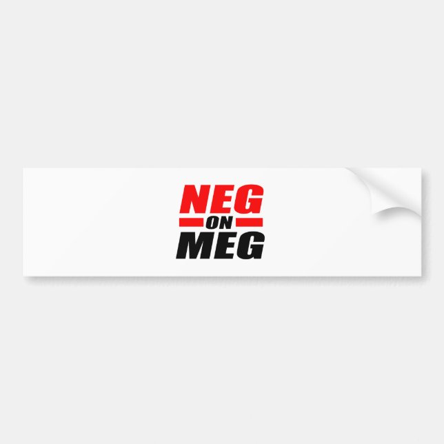 PEGATINA PARA COCHE MEGOHMIO NEGATIVO (Frente)