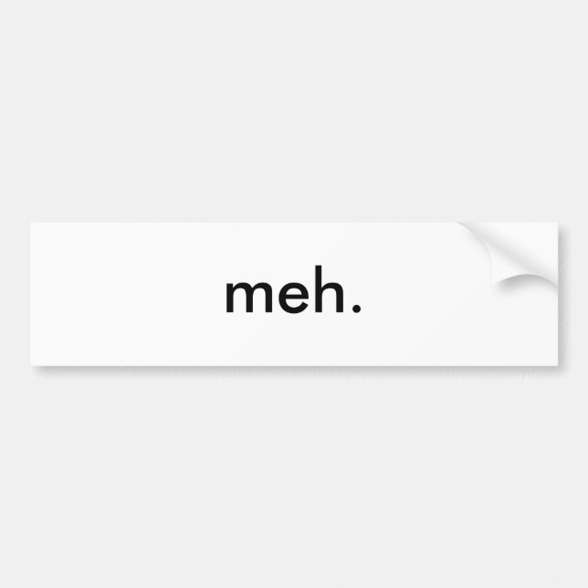 Pegatina Para Coche meh. (Frente)