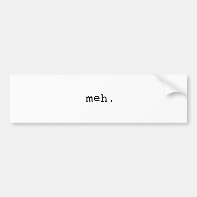 Pegatina Para Coche Meh. (Frente)