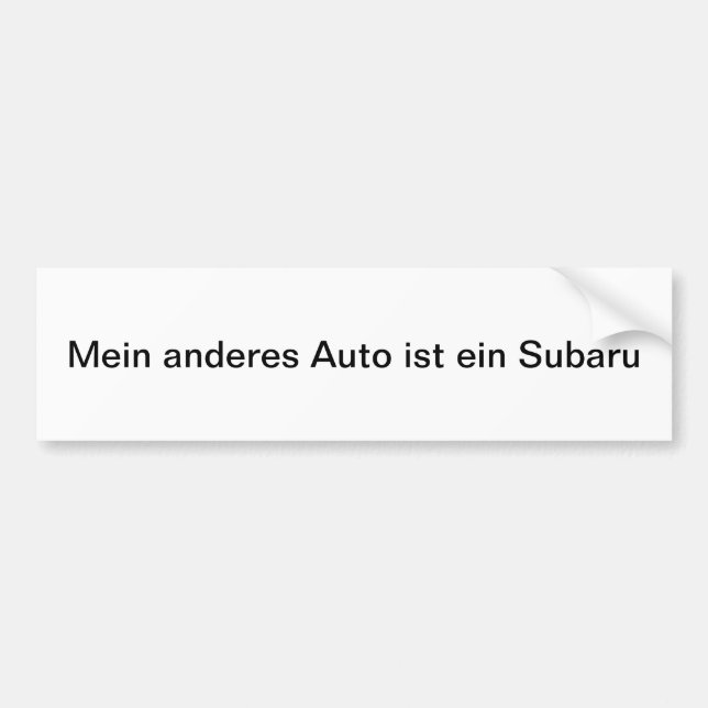 Pegatina Para Coche Mein anderes Auto ist en Subaru (Frente)