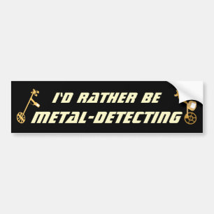 Pegatina Para Coche Mejor Detectando Metales Divertido Detectorista