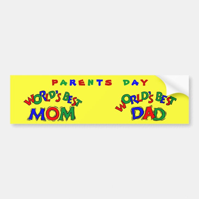 Pegatina Para Coche Mejor mundo - (Frente)