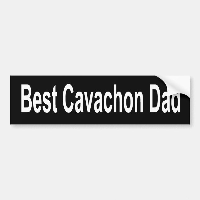 Pegatina Para Coche Mejor Perro de Cavachon Dad Bumper Sticker (Frente)