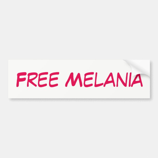 Pegatina Para Coche MELANIA GRATUITA Personalizada (Frente)