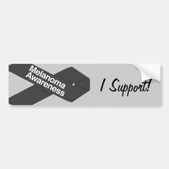 Pegatina Para Coche Melanoma Awareness Bumper Sticker (Frente)