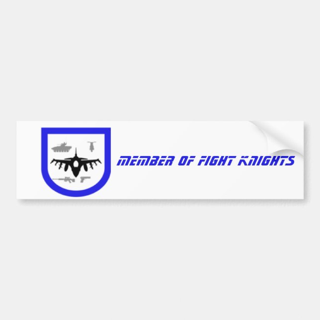 Pegatina Para Coche Member of Fight Knights Autoaufkleber (Frente)