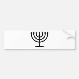 Pegatina Para Coche Menorah judía (símbolo del judaísmo)