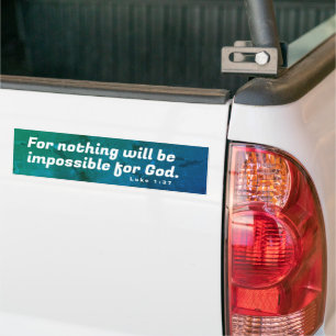 Pegatina Para Coche Mensaje de esperanza Verso de la Biblia Motivacion