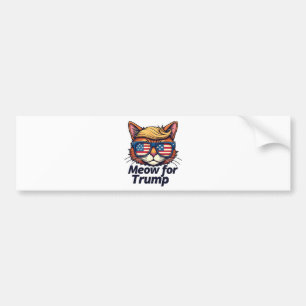 Pegatina Para Coche Meong for Trump vuelve a hacer que los gatos sean