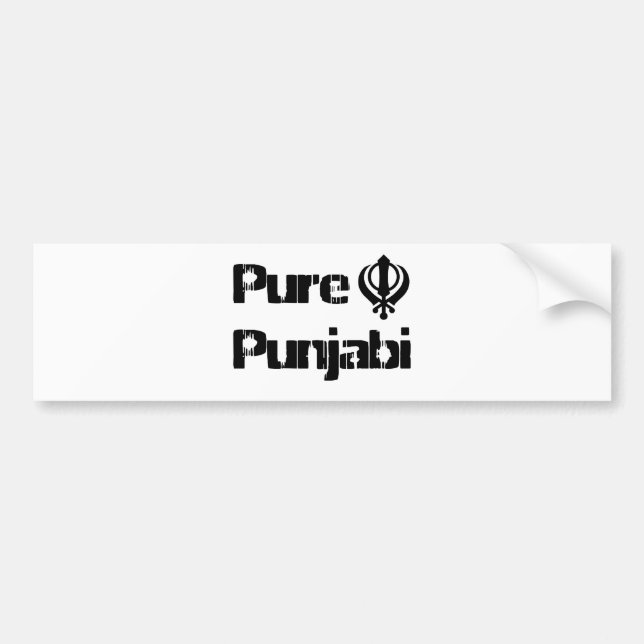 Pegatina Para Coche Mercancía sikh del diseño de Khanda Khalsa del (Frente)