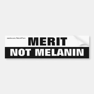Pegatina Para Coche Mérito no Melanin