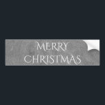 Pegatina Para Coche Merry Christmas Chalkboard Typography Black White<br><div class="desc">Feliz Chalkboard Christmas Blackboard Aspecto Elegante Escritura a mano Typografía Gris Black Holiday Regalos de temporada</div>