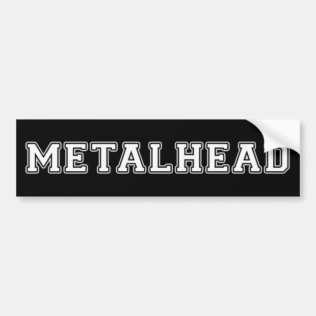 Pegatina Para Coche Metalhead (Frente)