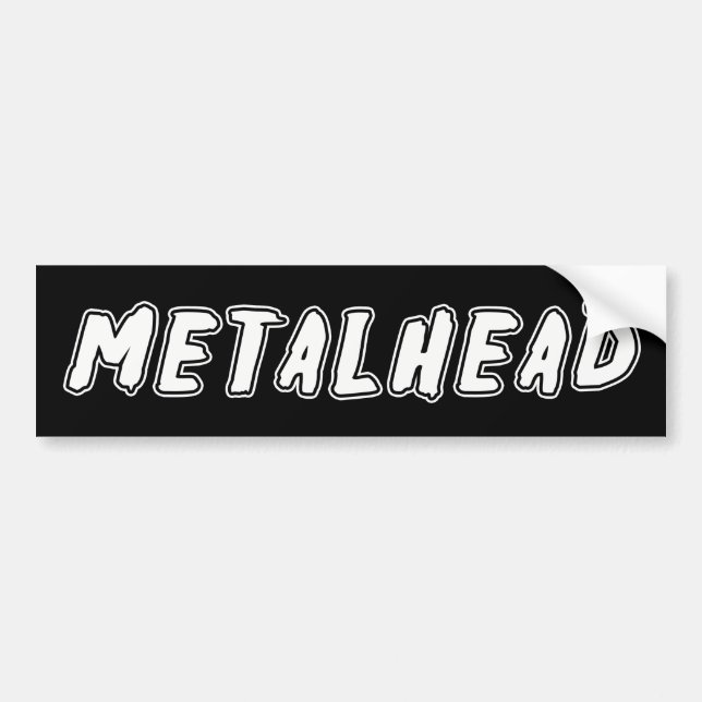 Pegatina Para Coche Metalhead (Frente)