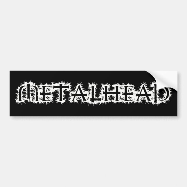 Pegatina Para Coche Metalhead (Frente)