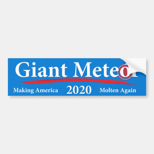 Pegatina Para Coche Meteorito gigante 2020 América de fabricación (Frente)