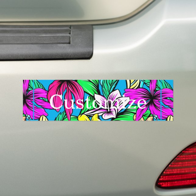 Pegatina Para Coche Mezcla de Flores Tropicales Thunder_Cove (en coche)
