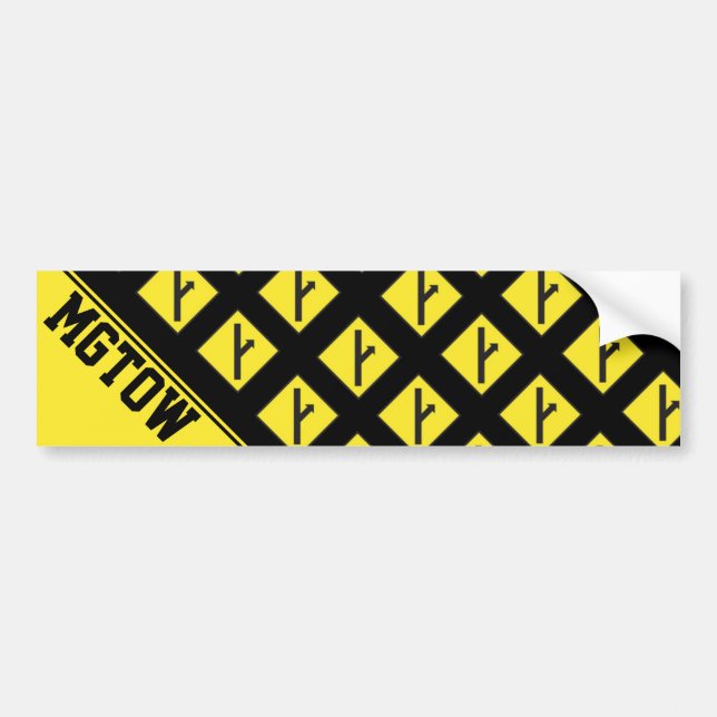 Pegatina Para Coche MGTOW - Hombres que van su propia manera (Frente)