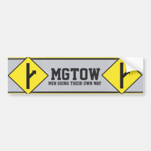 Pegatina Para Coche MGTOW - Hombres Se Van A Su Propio Camino