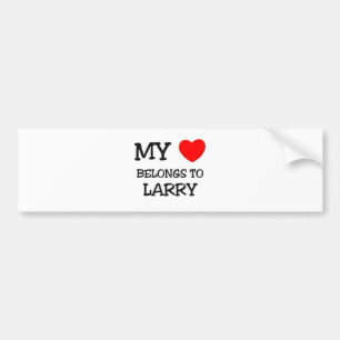 Pegatina Para Coche Mi corazón pertenece a Larry