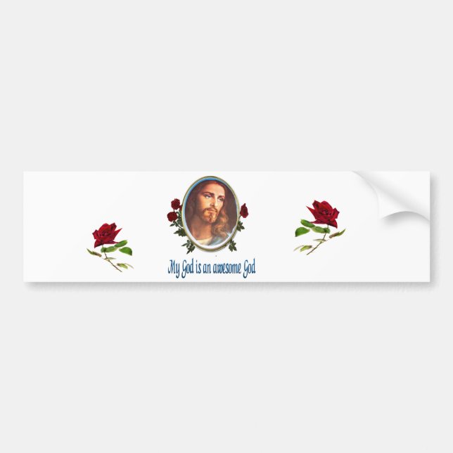 Pegatina Para Coche Mi Dios es un Dios increíble. (Frente)
