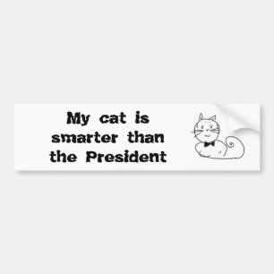 Pegatina Para Coche Mi gato es más elegante que el presidente