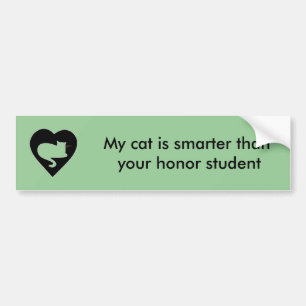 Pegatina Para Coche Mi gato es más elegante que su estudiante del