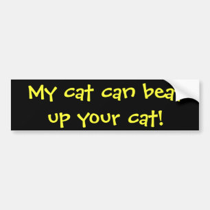 Pegatina Para Coche ¡Mi gato puede batir para arriba su gato!
