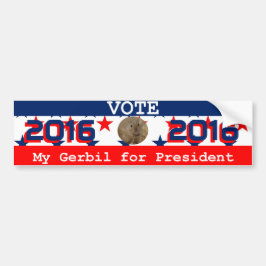 Pegatina Para Coche Mi Gerbil para el presidente Bumper Sticker
