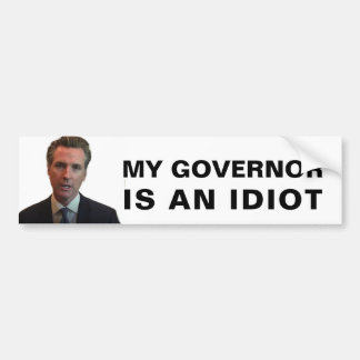 Pegatina Para Coche Mi Gobernador Es Idiota - California