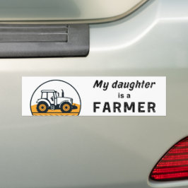 Pegatina Para Coche Mi Hija Es Un Tractor Agrícola