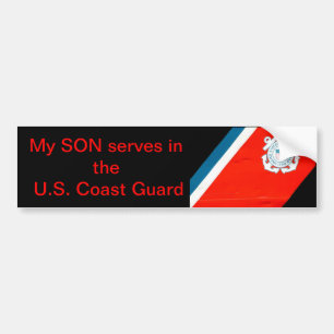 Pegatina Para Coche mi hijo sirve el USCG