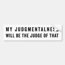Pegatina Para Coche Mi Juicio será Juez de eso