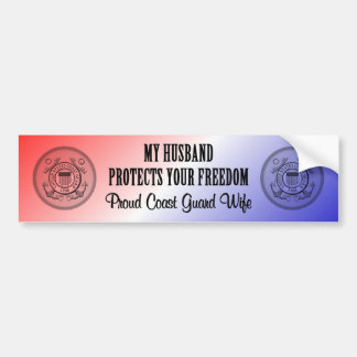 Pegatina Para Coche Mi marido protege su libertad (esposa del