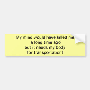 PEGATINA PARA COCHE MI MENTE TENDRÍA