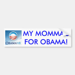 Pegatina Para Coche Mi Momma para Obama