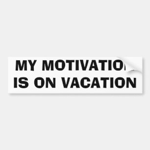 Pegatina Para Coche Mi motivación es el vacaciones