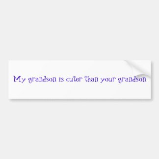 Pegatina Para Coche Mi nieto es más lindo que su nieto