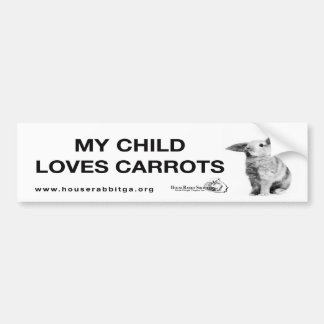 Pegatina Para Coche Mi niño ama zanahorias