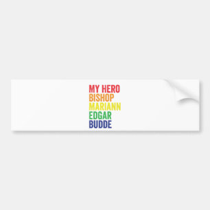 Pegatina Para Coche Mi Obispo Héroe Mariann Edgar Budde Trans LGBT
