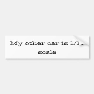 Pegatina Para Coche mi otro coche es 1/10 escala