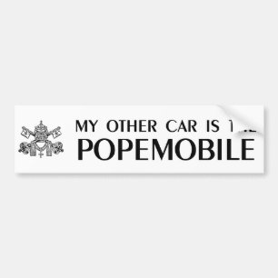 Pegatina Para Coche Mi otro coche es el Popemobile
